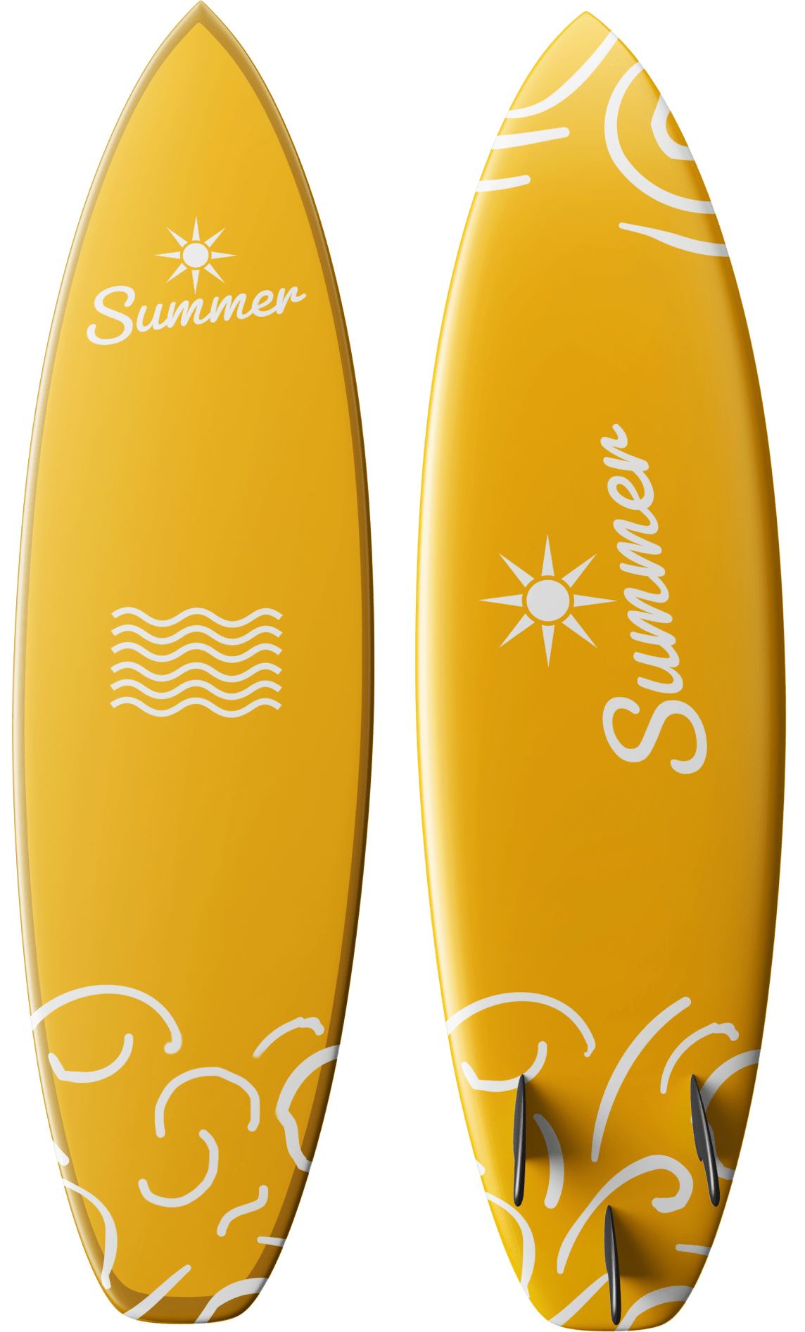 Summer surfboard 6ft yellow - obrazek 2